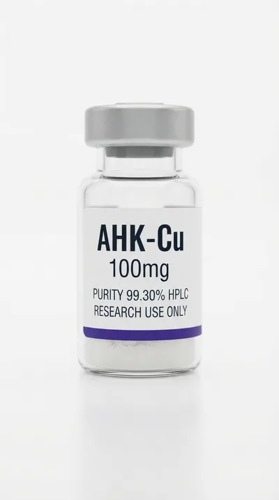 AHK-Cu 100mg research peptide vial, 99.30% HPLC purity, research use only